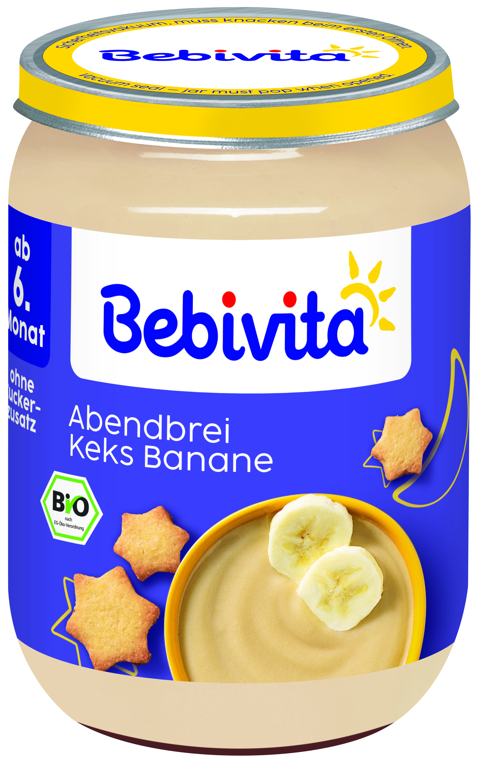 Бебешко пюре Abendbrei Keks Banane 190 гр