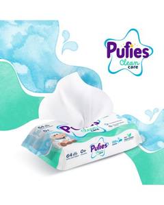 Мокри кърпички Pufies Clean Care 64 бр.