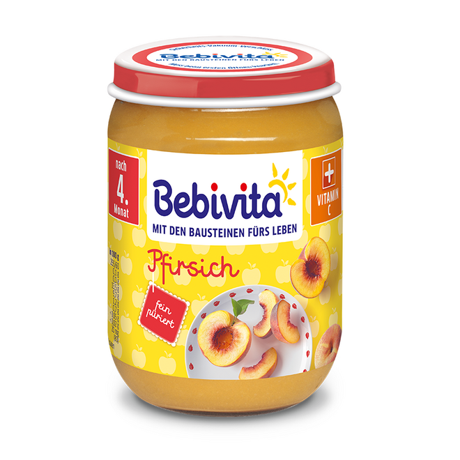 Бебешко пюре Bebivita Pfirsich 190 г.