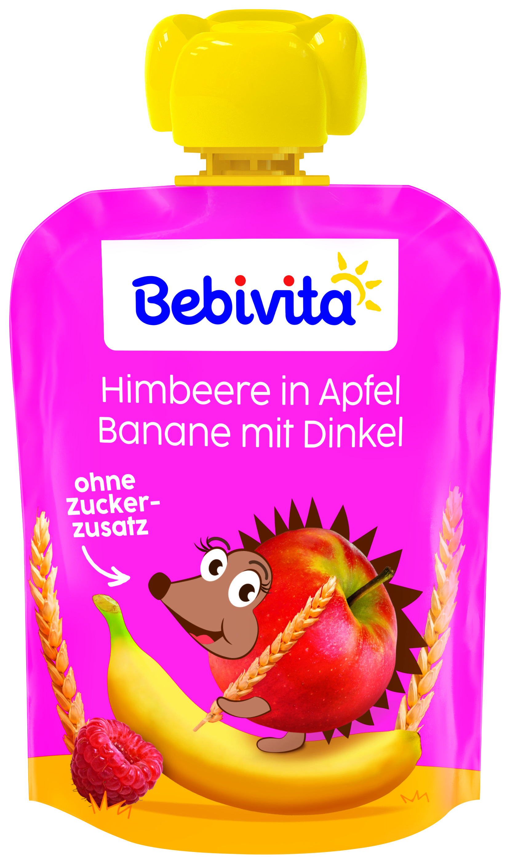 Бебешко пюре Himbeere in Apfel Banane mit Dinkel 90 г