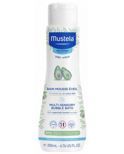 Пяна за вана Mustela Multi-Sensory Bubble Bath 200 мл