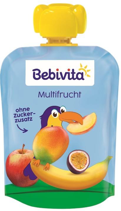 Бебешко плодово пюре Bebivita Multifrucht 90 г