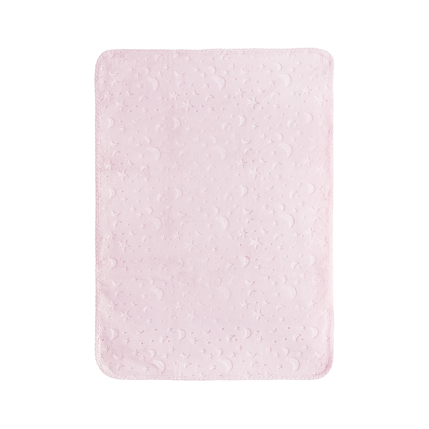 Бебешко одеяло Twinkle Blanket Embossed Pink 80x110 см