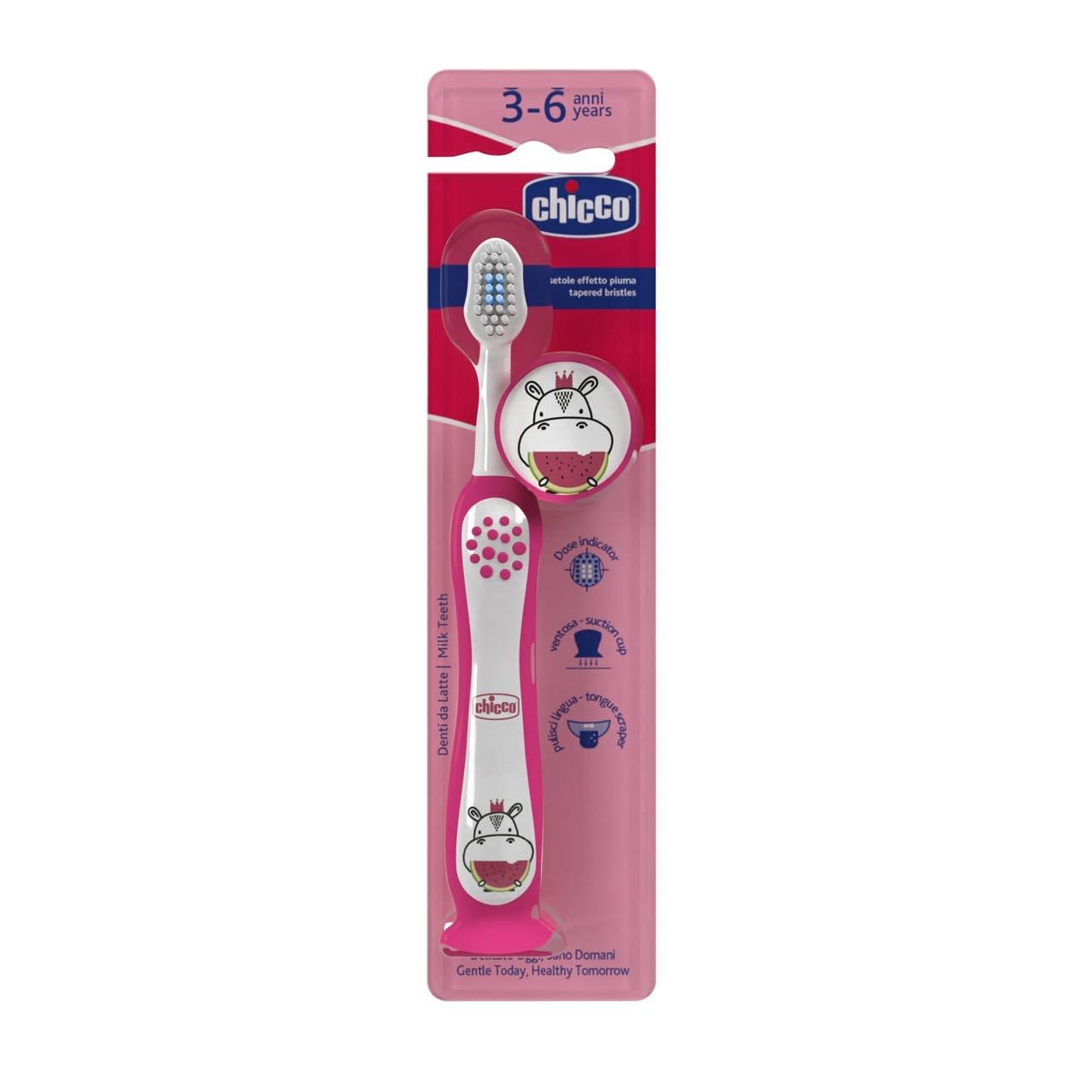 Детска четка за зъби Chicco 3-6 години