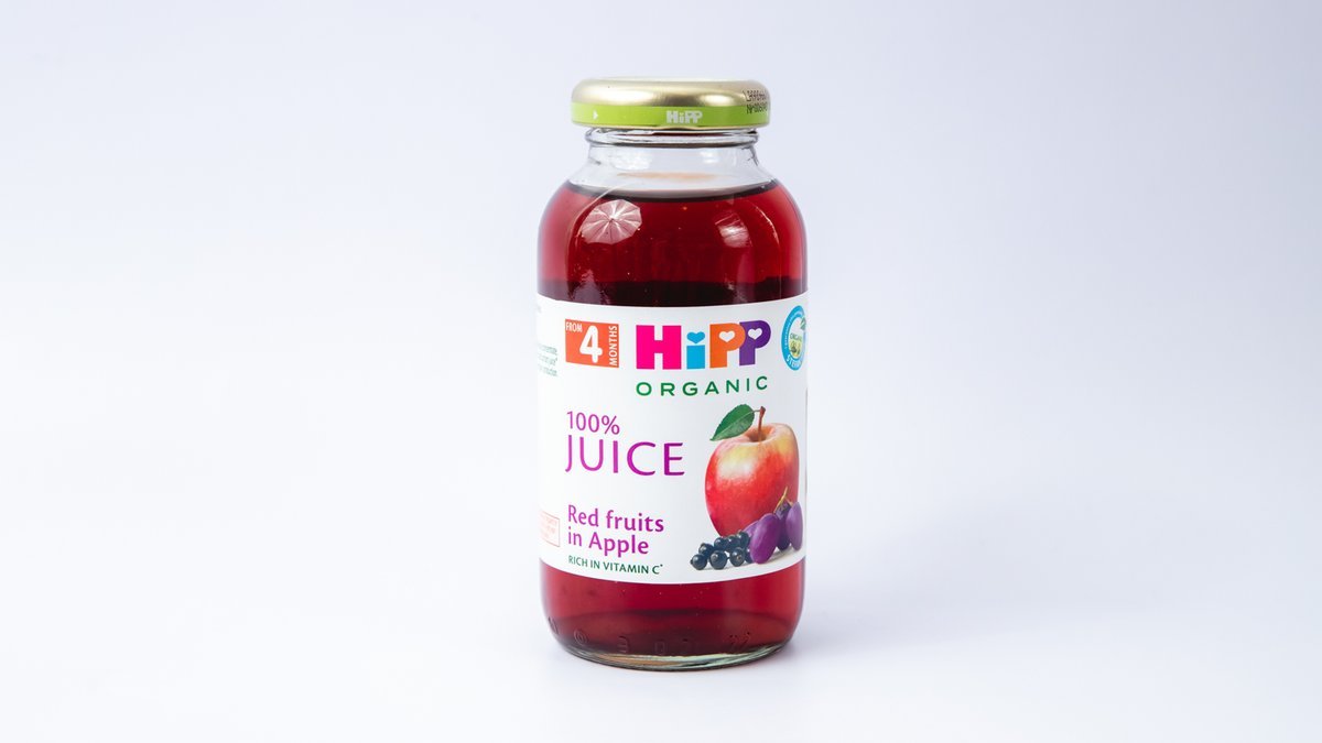 Бебешки сок HiPP Organic 100% Juice Red Fruits in Apple 0.2 л