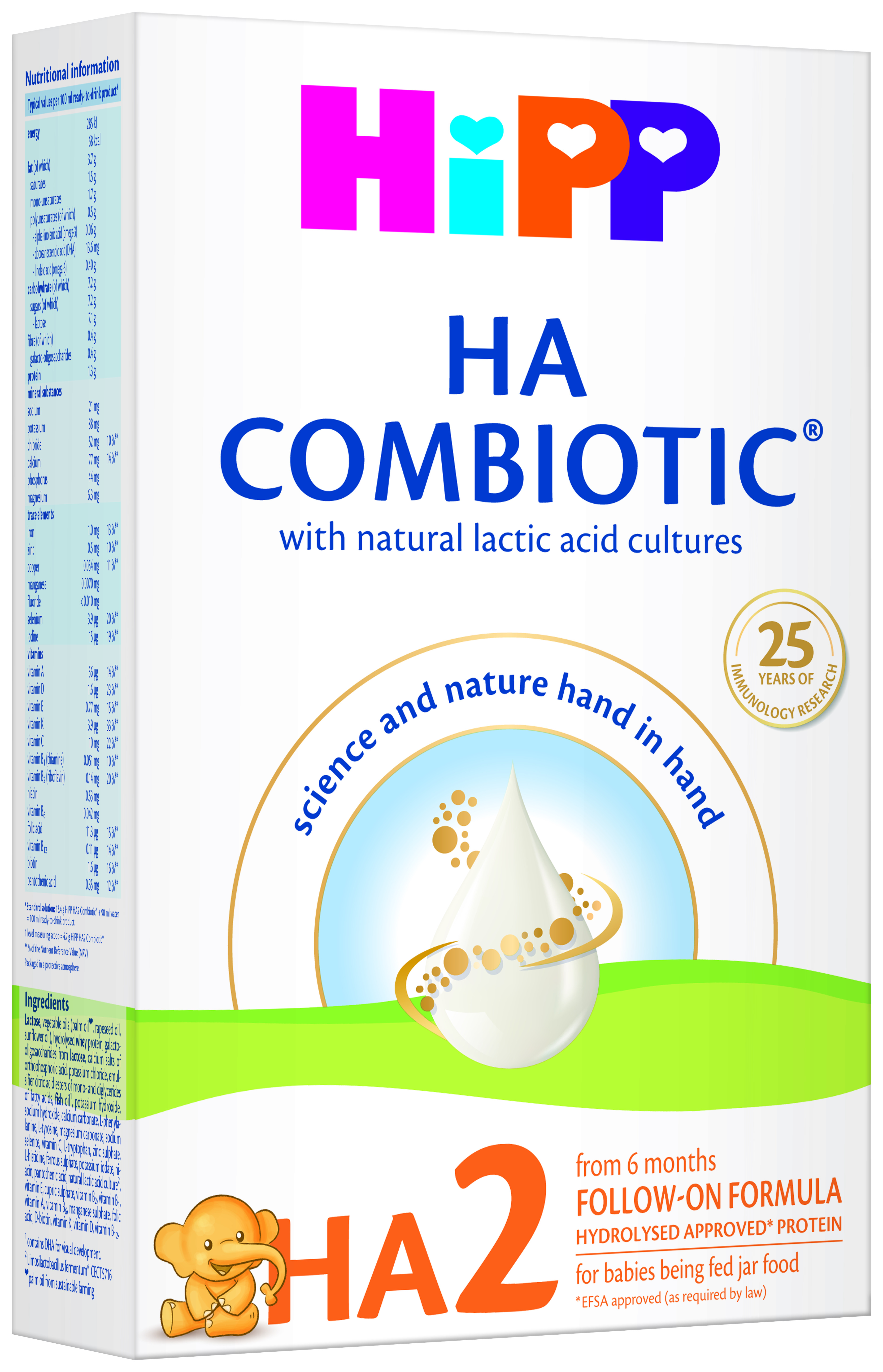 Адаптирано мляко HA Combiotic 2 хипоалергенно