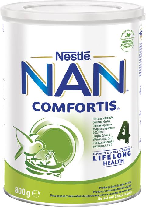 Адаптирано мляко NAN Comfortis 4, 800 г