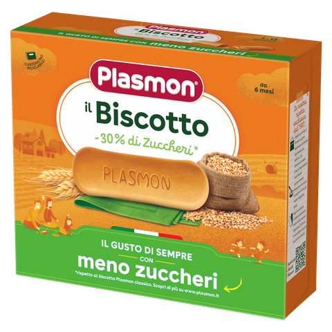 Бебешки бисквити Plasmon il Biscotto с -30% по-малко захар 320 г