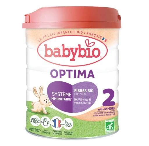 Адаптирано мляко Babybio Optima 2 800г