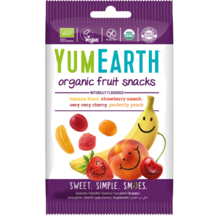 Плодов десерт YumEarth Fruit Snacks 50 г
