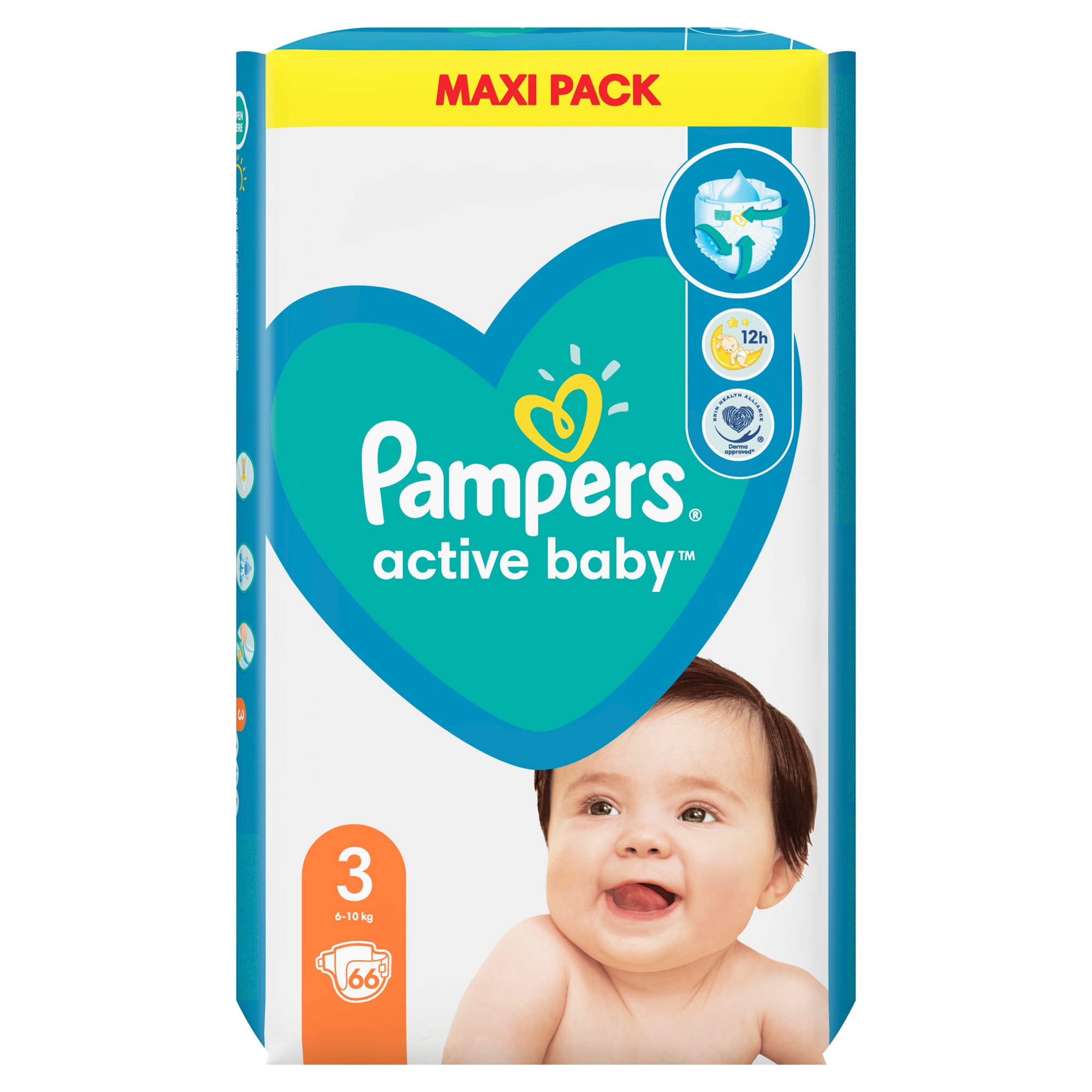 Пелени Pampers Active Baby 3 (6-10 кг) 66 бр.
