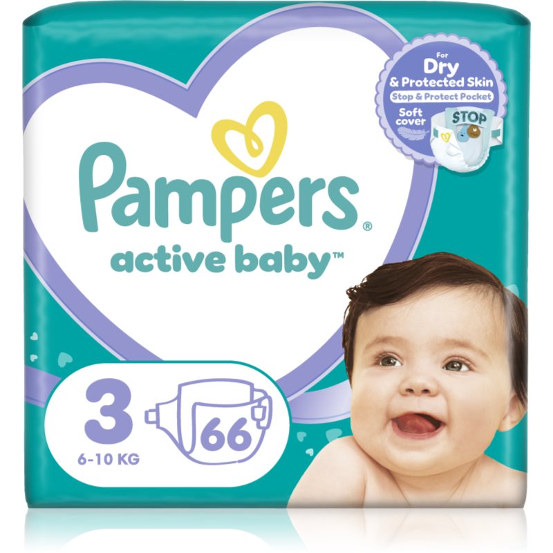Пелени Pampers Active Baby 3 (6-10 кг) 66 бр.