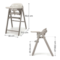 Детско столче за хранене Kinderkraft TINO, Beige