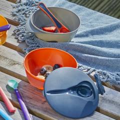 Купи за храна с капак и лъжица Feeding bowls x2 броя 6м+