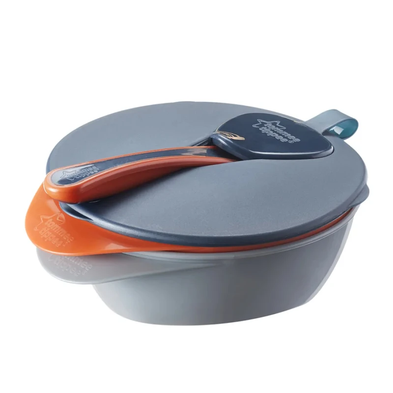 Купи за храна с капак и лъжица Feeding bowls x2 броя 6м+