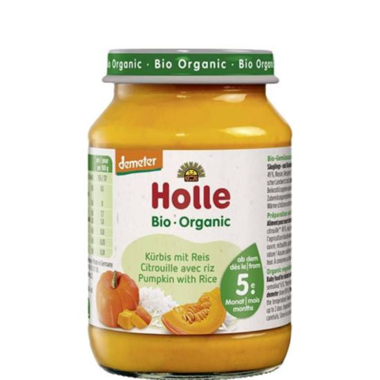 Бебешко пюре Holle тиква с ориз