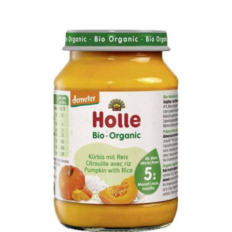 Бебешко пюре Holle тиква с ориз