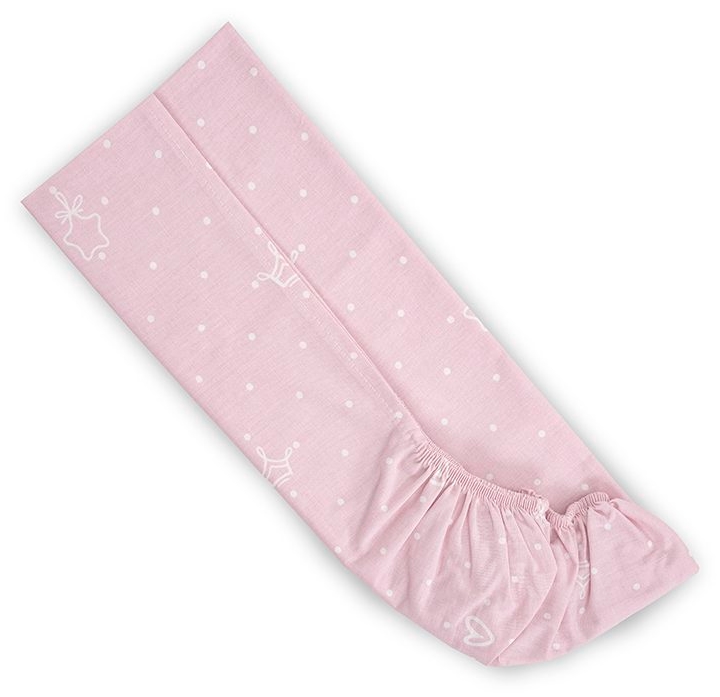 Чаршаф с ластик Little Bear Pink 98/65 см за мини кошара