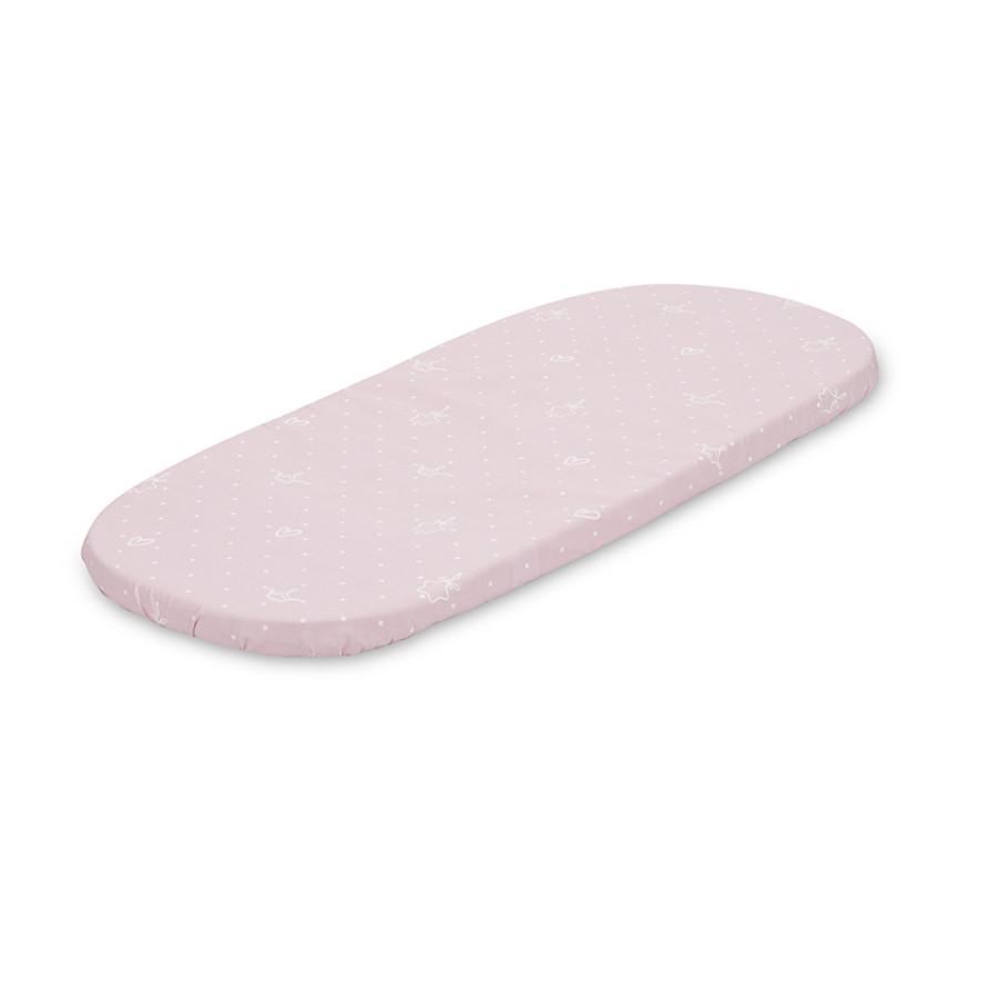 Чаршаф с ластик Little Bear Pink 98/65 см за мини кошара