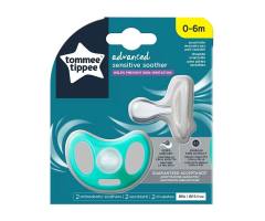Залъгалки Tommee Tippee Sensitive, 0-6м, 2 броя