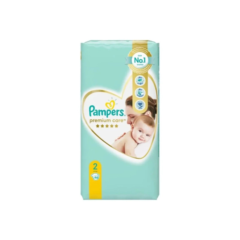 Пелени за еднократна употреба Pampers Premium Care №2 4-8 кг 46 бр.