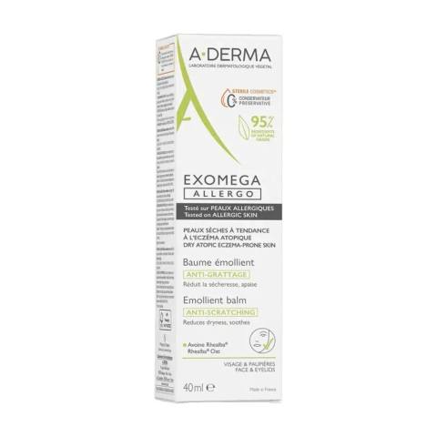 Крем балсам за лице и клепачи A-Derma Exomega Allergo 40 мл.