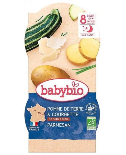 Бебешко био меню Pomme de terre, Courgettes, Panais et Parmesan 2x200 г.