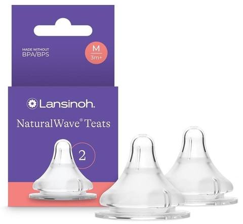 Биберони Lansinoh NaturalWave размер M 3m+ 2 броя