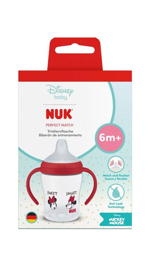 Бебешко шише за обучение NUK Perfect Match Disney Mickey Mouse 6m+