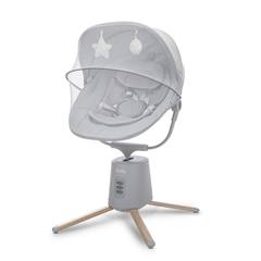 Електрически шезлонг с люлеене Lorelli STORKY, сив