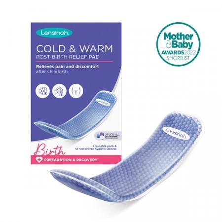 Топла и студена облекчаваща подложка след раждане Lansinoh Cold & Warm Post-Birth Relief Pad 1 брой + 12 хигиенни калъфа
