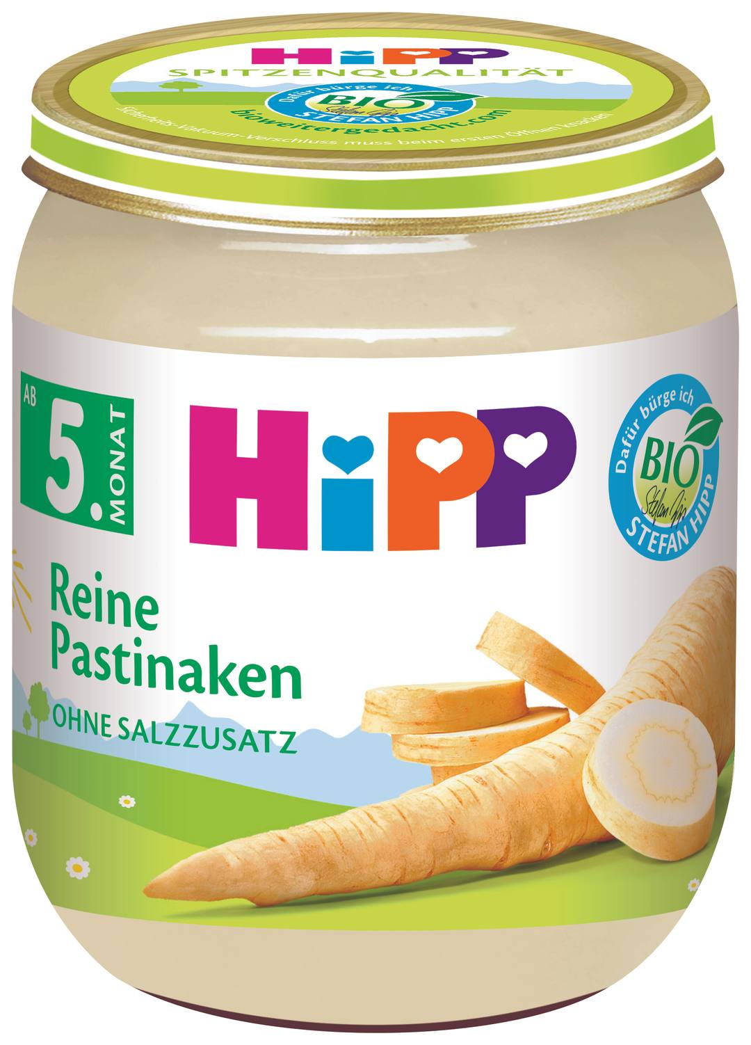 Бебешко пюре HiPP БИО Чист пащърнак 125 г