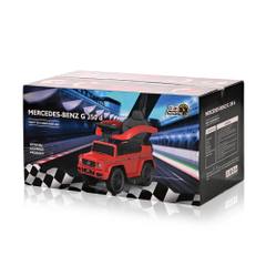 Кола за яздене Lorelli MERCEDES-BENZ G350D с дръжка и сенник, бяла