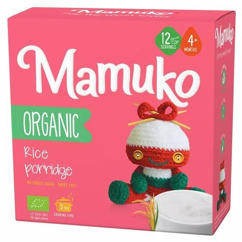 Бебешка каша Mamuko Organic Rice porridge