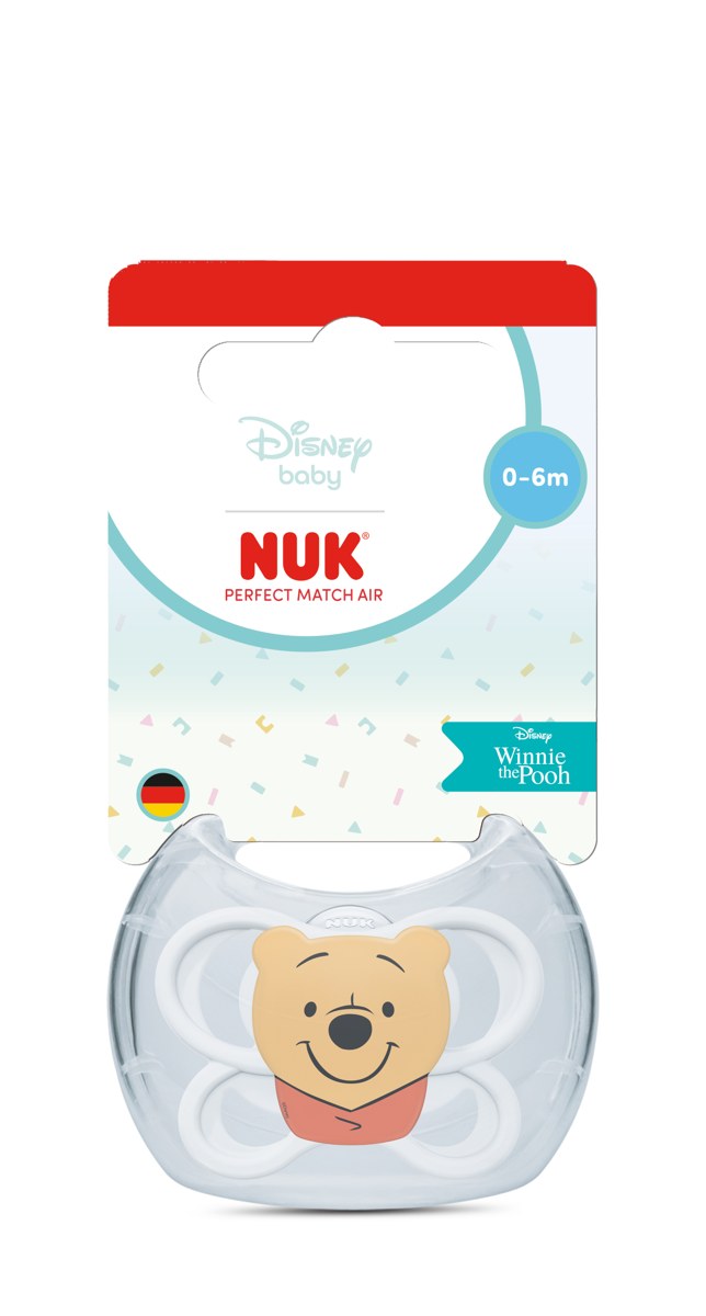 Залъгалка NUK Perfect Match Air Disney Winnie the Pooh 0-6м. + кутийка