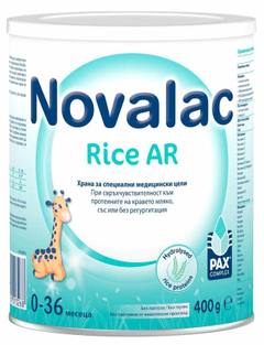 Адаптирано мляко Novalac Rice AR 400 г.