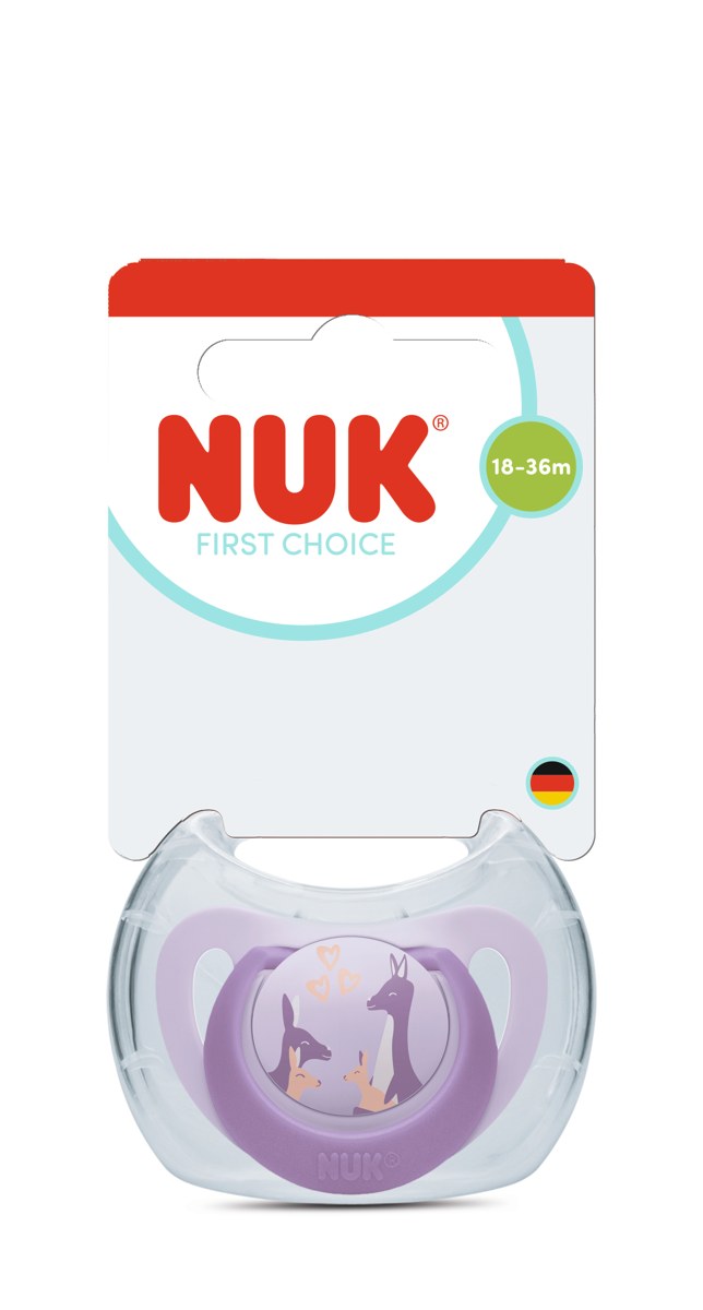 Залъгалка NUK First Choice силикон 18-36м. с кутийка