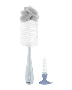Четка за шише Bottle brush with nipple cleaner 2in1 Blue