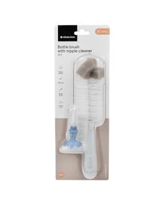 Четка за шише Bottle brush with nipple cleaner 2in1 Blue