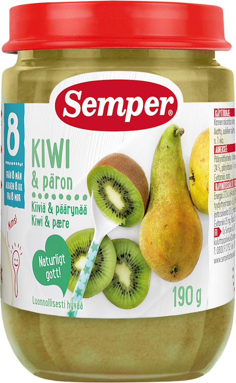 Бебешко пюре Semper киви, ябълка и круша