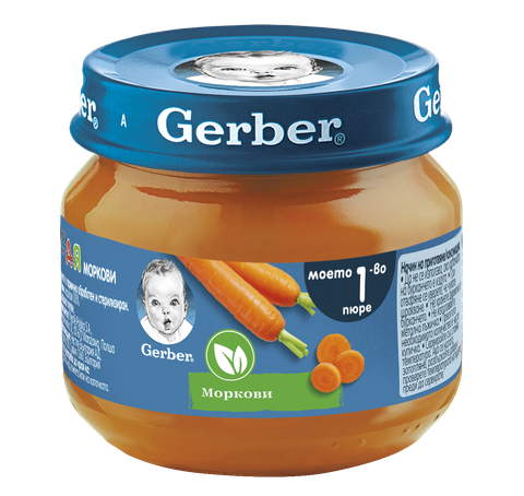 Бебешко пюре Gerber моркови 80 г