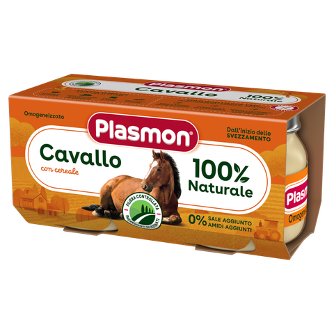 Бебешко пюре Plasmon конско месо 2 х 80 г