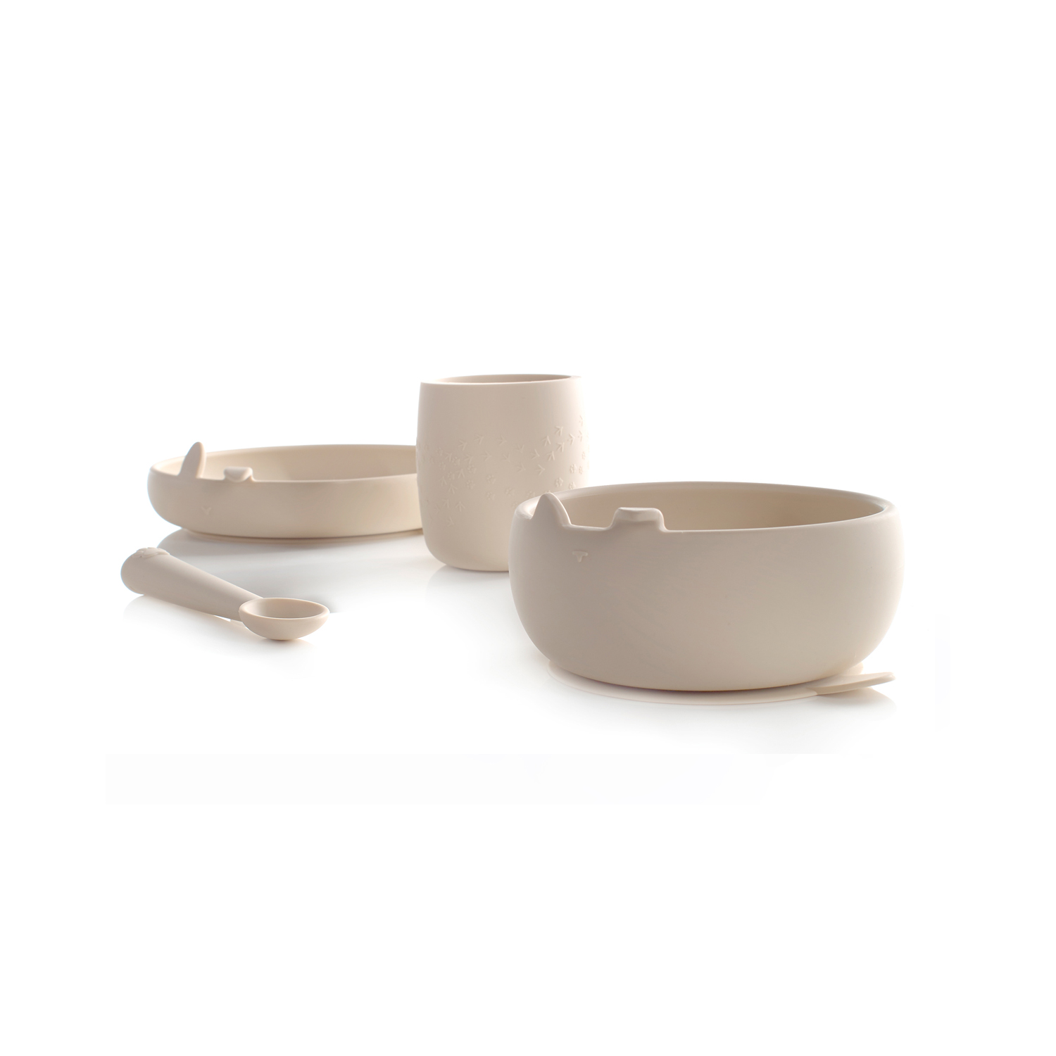 Комплект за хранене silicone dinner set +6 m