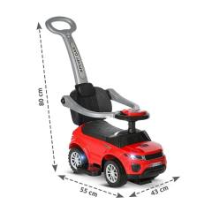 Кола за яздене Lorelli OFF ROAD с дръжка, бяла