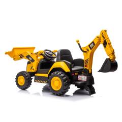 Chipolino CAT Backhoe Loader лицензирана акумулаторна играчка за яздене багер-товарач