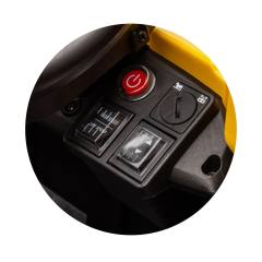 Chipolino CAT Backhoe Loader лицензирана акумулаторна играчка за яздене багер-товарач