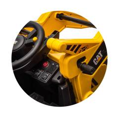 Chipolino CAT Backhoe Loader лицензирана акумулаторна играчка за яздене багер-товарач