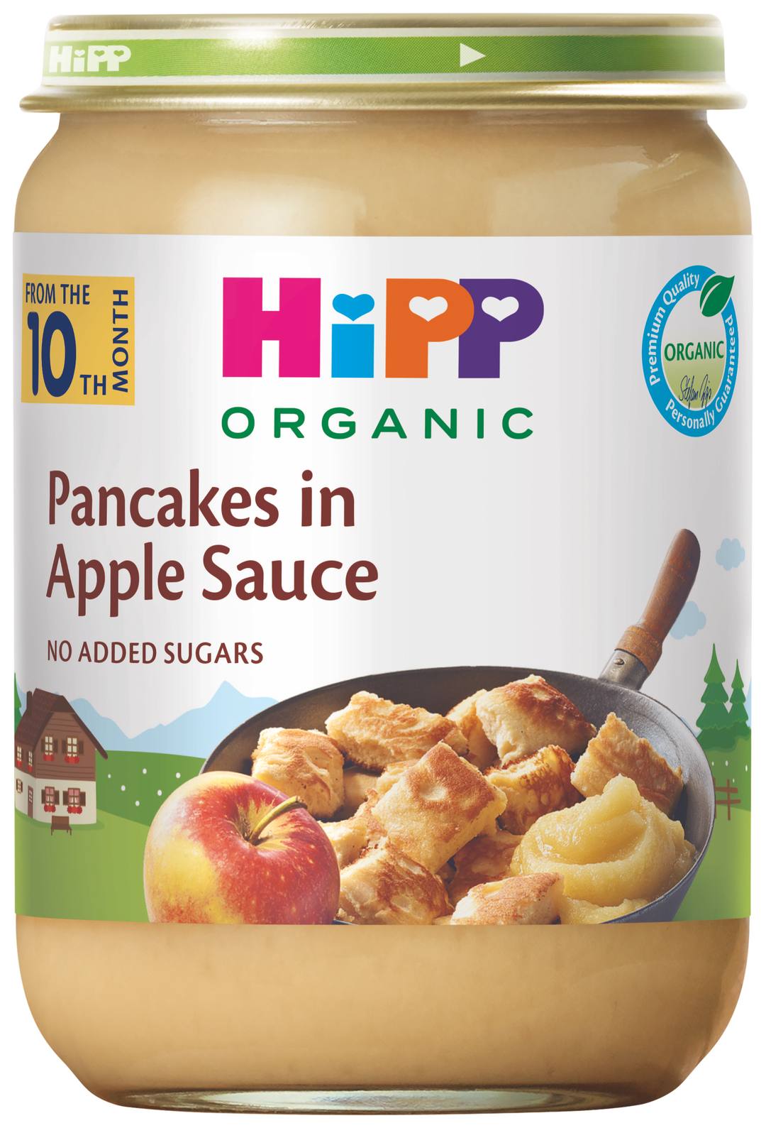 Бебешко пюре HiPP Organic Pancakes in Apple Sauce 190 г