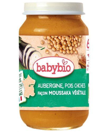 Бебешко пюре Babybio вегетарианска мусака с патладжан и нахут 200 г