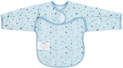Непромокаем лигавник с ръкави и джоб KikkaBoo Arty, Blue Pattern